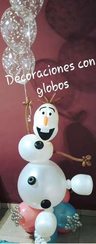 Olaf De Globos Cumpleaños Infantil, Frozen! Globos Confetti 
