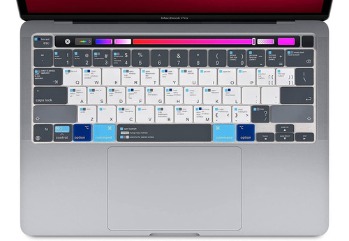 Protector De Teclado Shortcuts Mac Os  Para Macbook Pro 2...