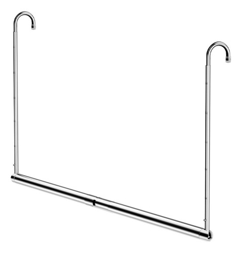 Ropa Seca Barra Extensible 85-158cm Acero Inoxidable Plata