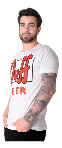 Playera Hombre Moda Camiseta Blanco Simpson 58204840