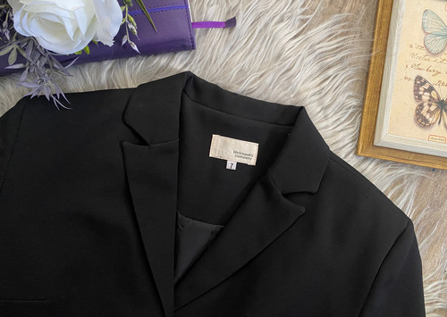 Saco Blazer Casual Negro S (Usado)