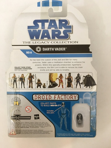 Unmasked Darth Vader Bd8 Star Wars The Legacy Collection (Usado)