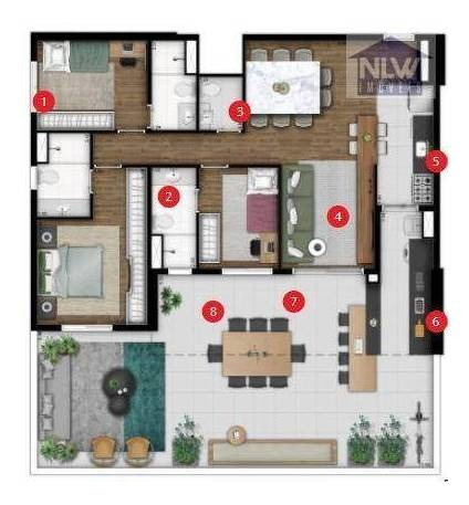 Imagem 1 de 13 de Apartamento Com 3 Dormitórios À Venda, 150 M² Por R$ 919.311,00 - Tatuapé - São Paulo/sp - Ap3146