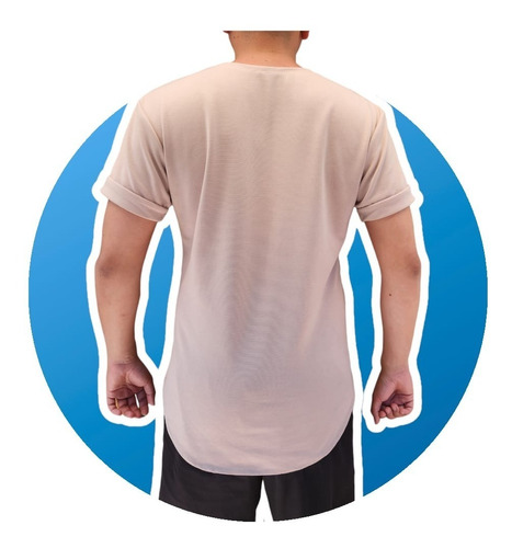 Camiseta Oversize Hombre Fitness Largas Long Urban