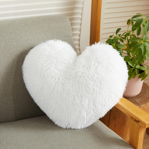 Liferevo Almohada De Felpa Con Forma De Corazon, Regalo Para