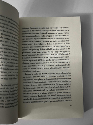 Cartas De La Época De Ibiza- Walter Benjamin, W,-2 (Usado)