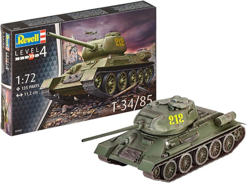 Tanque Soviético T-34/85 1/72 Model Kit Revell