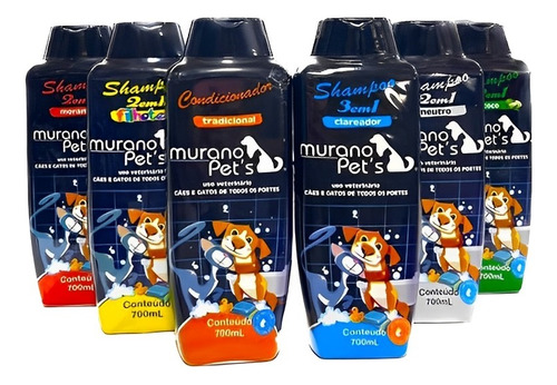 Shampoo Para Cães E Gatos Murano Pet's - 700ml