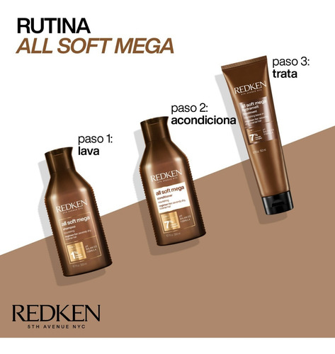 Imagen 4 de 9 de Acondicionador Para Cabello Muy Seco All Soft Mega 300 Ml