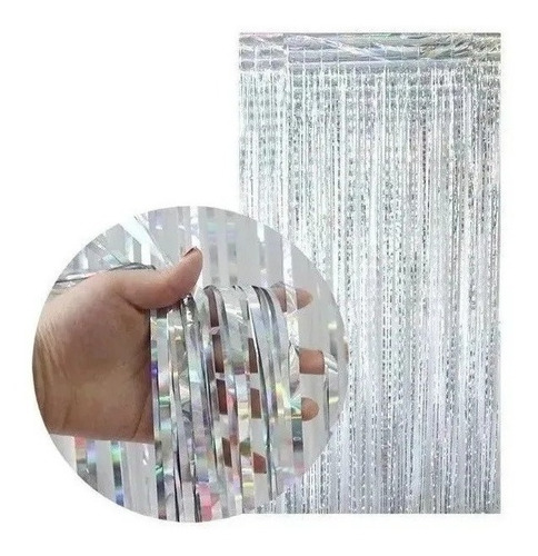 Imagen 4 de 4 de Pack Adornos Para Cumpleaños Globos + 2 Cortinas Metalizada