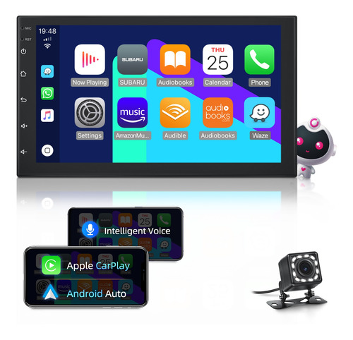 Carplay Estereo Doble Din Vehiculo 4 64g Android Auto Fm