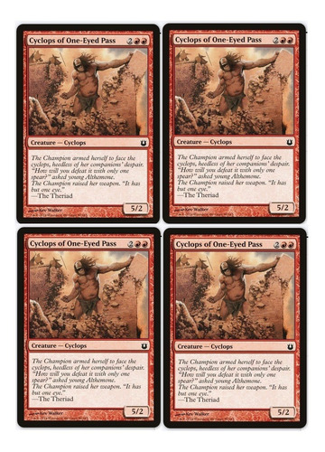 Cartas Magic Cyclops Of One-eyed Pas X4 Bog Mtg Bsas Playset