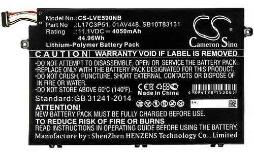 Reemplazo Para Lenovo Thinkpad E14 E15 E480 01av446 L17m3p51