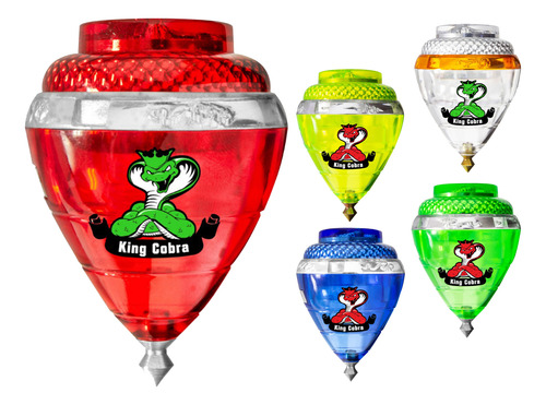 Trompo King Cobra Pack 5 Pza Resistente En Colores Surtidos