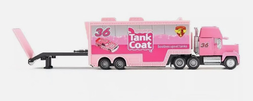 Cars Camion Tank Coat N 36 Rosa + Auto Disney Unico Excelent