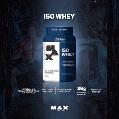 Iso Whey (900g) - Sabor: Baunilha Baunilha