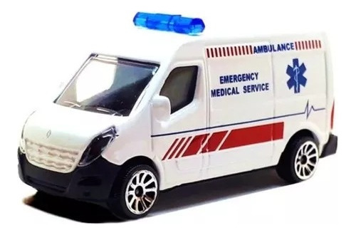 Autito De Colección Majorette Ambulancia Renault Master