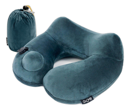 Pulsador Almohada Hinchable Para Cuello De Avión Viaje Equip