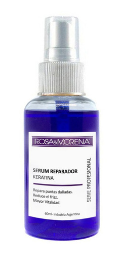 Imagen 1 de 3 de Serum Reparador De Puntas Keratina Rosa & Morena 60ml