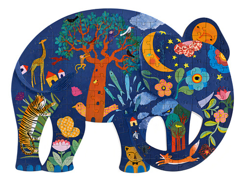 Puzzle 150 Piezas Elefante Niños 6 Años - Djeco