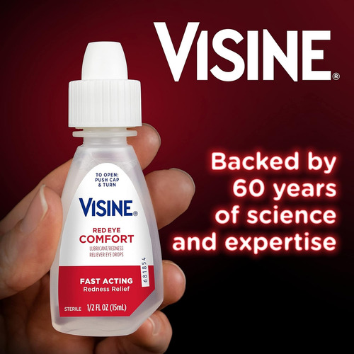 Gotas Visine Red Eye Comfort Alivio Rápido Ojos Rojos 15ml