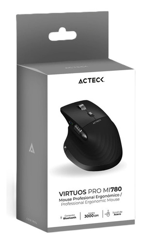 Mouse Ergonómico Acteck Óptico Virtuos Pro Mi780 3000dpi