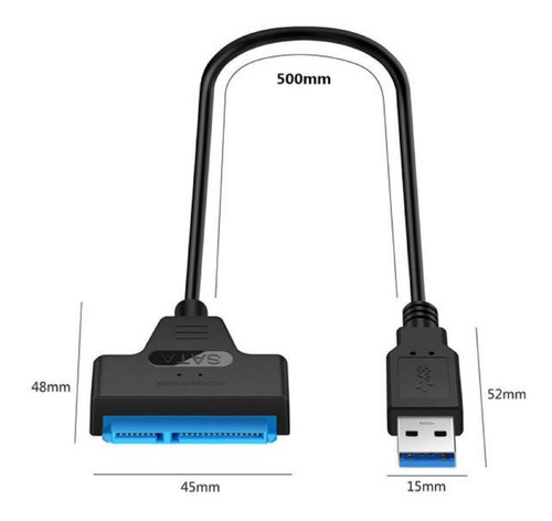 Adaptador Usb 3.0 Sata Para Disco De Notebook Laptop