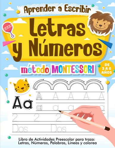 Libro: Aprender A Escribir Letras Y Números Para Niños De 3 