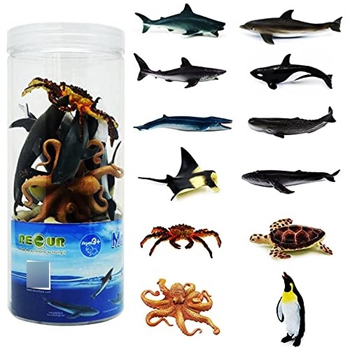 Juguetes De Animales De Mar Para Niños 12pcs 5tcxn