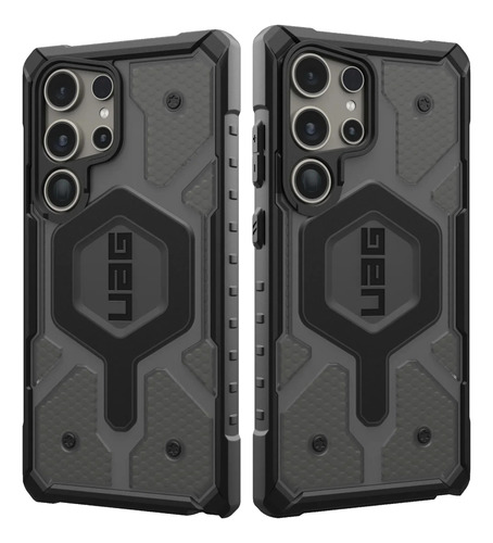 Funda Antigolpes Para S24 Ultra - Black Clear Cyber Case