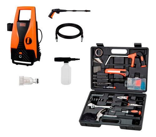 Duo Hidrolavadora Pw1450td-b3 + Set Herramits Black & Decker