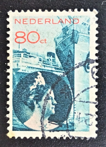 Países Bajos, Sello Yv 258 Guillermina 80c 1933 Usado L17471