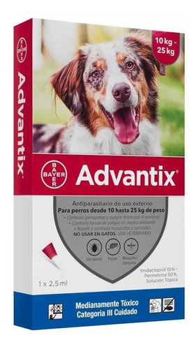 Antiparasitario Advantix (10 - 25kg) 1 Pipeta