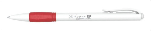 Caneta Esferog. Clic Grip Sensations 0,55m Vermelho Newpen Cor do exterior Branco