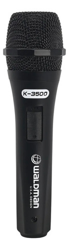 Microfone Dinâmico Cardióide Waldman Karaoke K-3500
