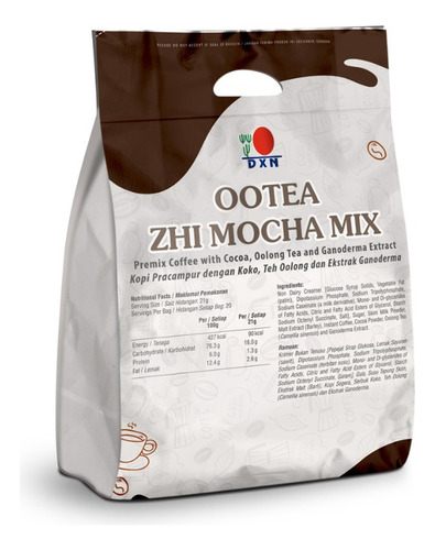 Ootea Zhi Mocha Mix Dxn - Con Ganoderma