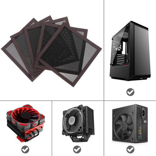 5 Unidades De Ventilador De Resfriamento De Computador À Pro
