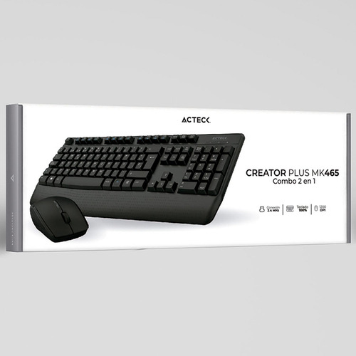 Kit Teclado Y Mouse Acteck Creator Plus Mk465 Inalambrico