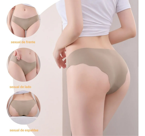 Bx 8 Pack Calzoncillos Hipster Sin Costuras For Mujer