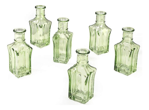 Serene Spaces Living Mini Green Glass Eau De Vie Square Bud 