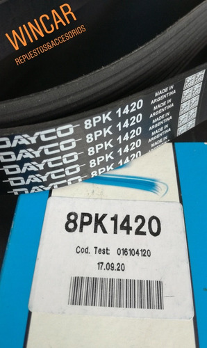 Dayco 8PK1480HD Motor Repuesto Correa de transmisión