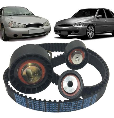 Imagem 1 de 8 de Kit Correia Dentada Ford Escort 1.8 16v Zetec 1997 Até 2003