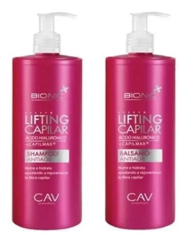 Shampoo + Bálsamo Bionic Lifting Capilar Cav 900ml