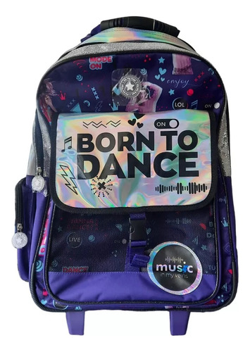 Mochila Phi Phi 18p Con Carro Born To Dance Original Oferta!