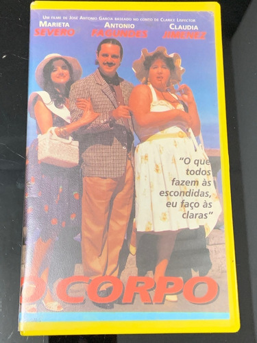 Fita Vhs O Corpo Original Video Cassete Filme Nacional 1991