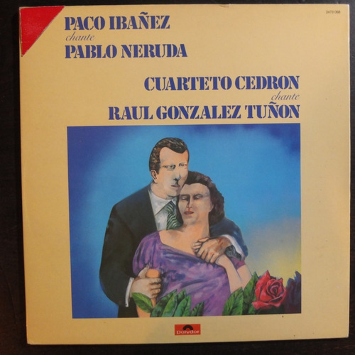 Vinilo  Paco Ibañez Chante Pablo Neruda Cuarteto Cedron