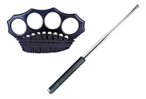 Comprar Kit Defensa Personal Bastón Retráctil Luma + Manoplas Acero