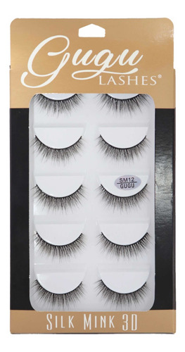 Pestañas Gugu Lashes Sm12 Silk Mink Originales 