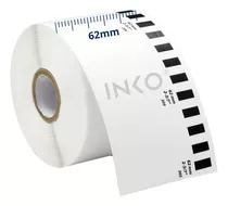 Comprar Rollo De Etiquetas Brother Dk2205 Ql700 Ql800 62mm 30 Mts Color Blanco