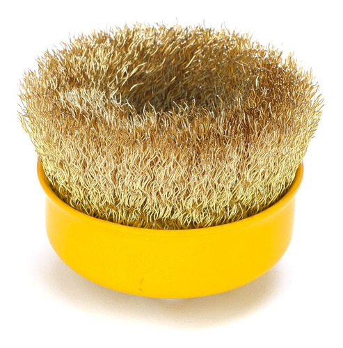 Cepillo Copa Para Amoladora 3 PuLG 75 Mm Rosca M14 Barovo